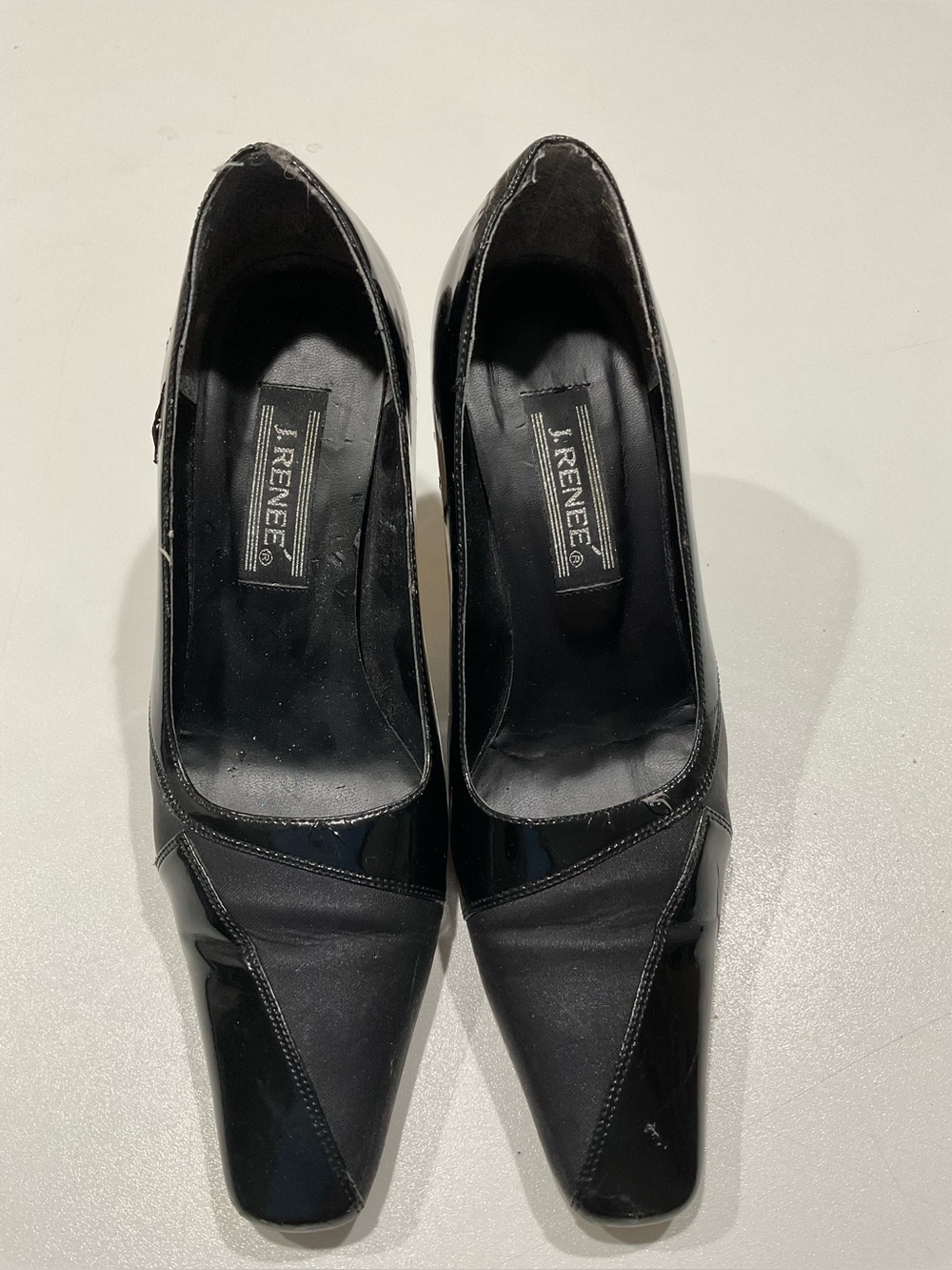 🍏 J.Renee Women’s Black 3” Heeled Shoes, Size 7.5 M